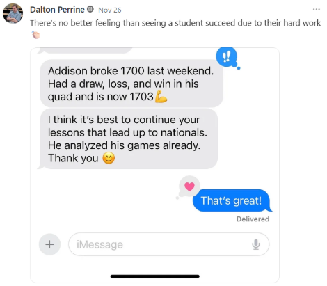 Addison's rating improvement graph