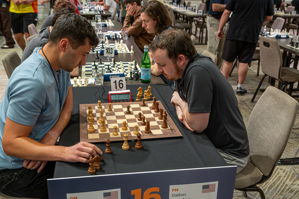 Dalton facing a GM across the board